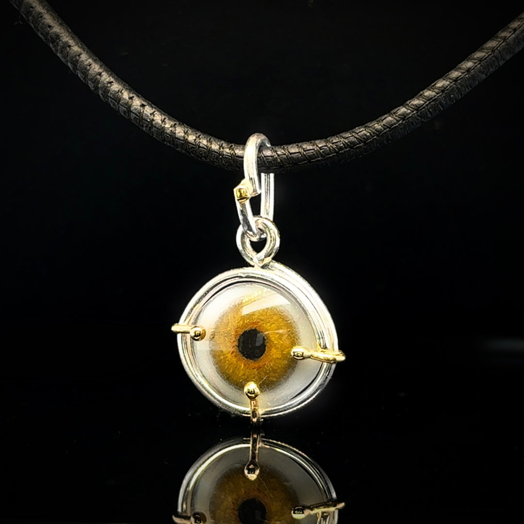 Eyeba X AA Brown Eye Pendant