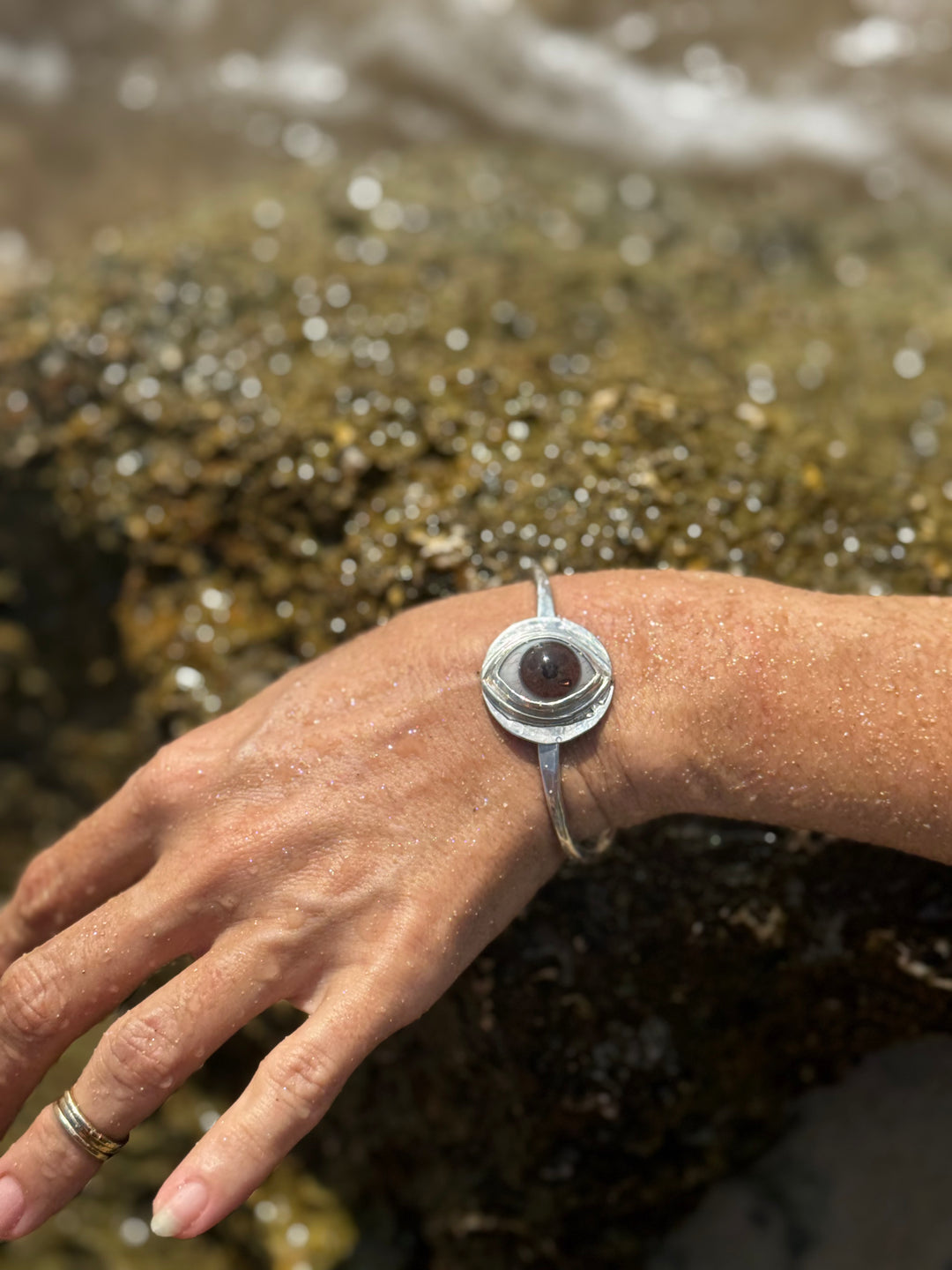 Eyeba X AA Brown Eye Cuff Bracelet