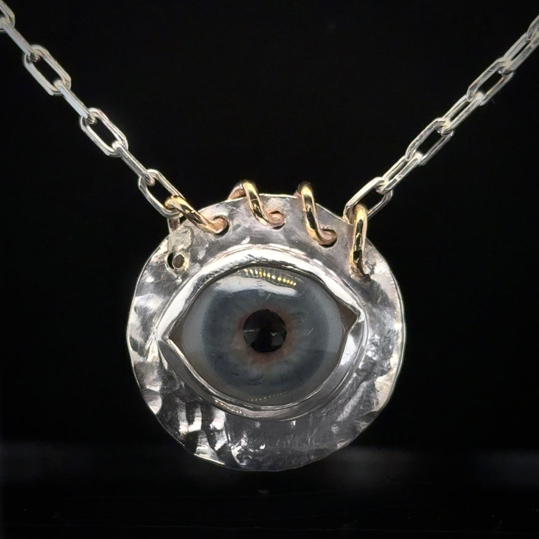 Eyeba X AA Blue/Grey Pendant