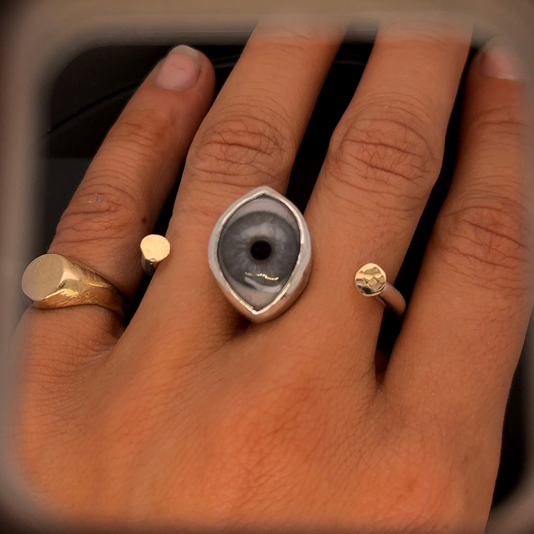 Eyeba x AA Gray 2-Finger Ring