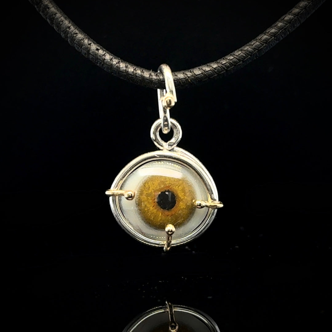 Eyeba X AA Brown Eye Pendant