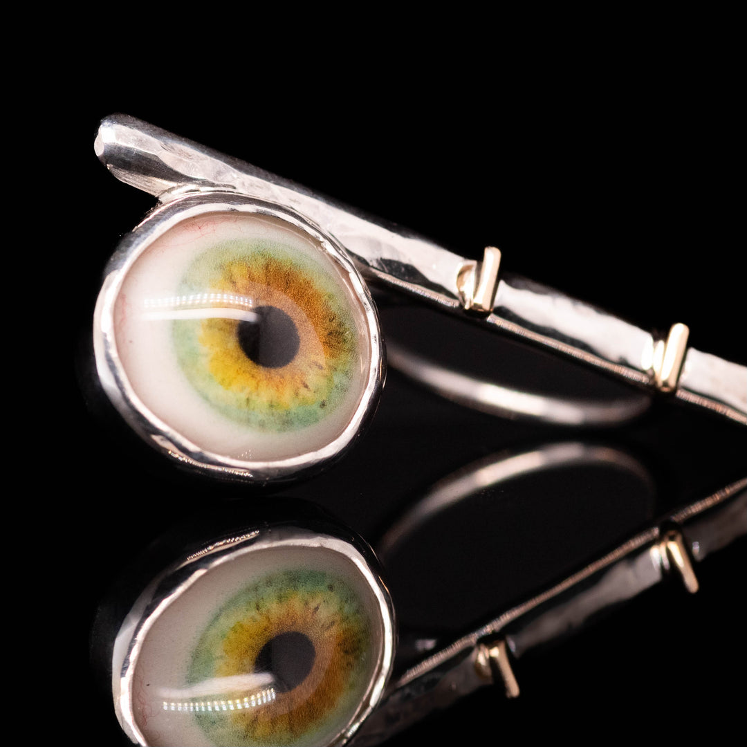Eyeba X AA Green and Yellow Bar Ring
