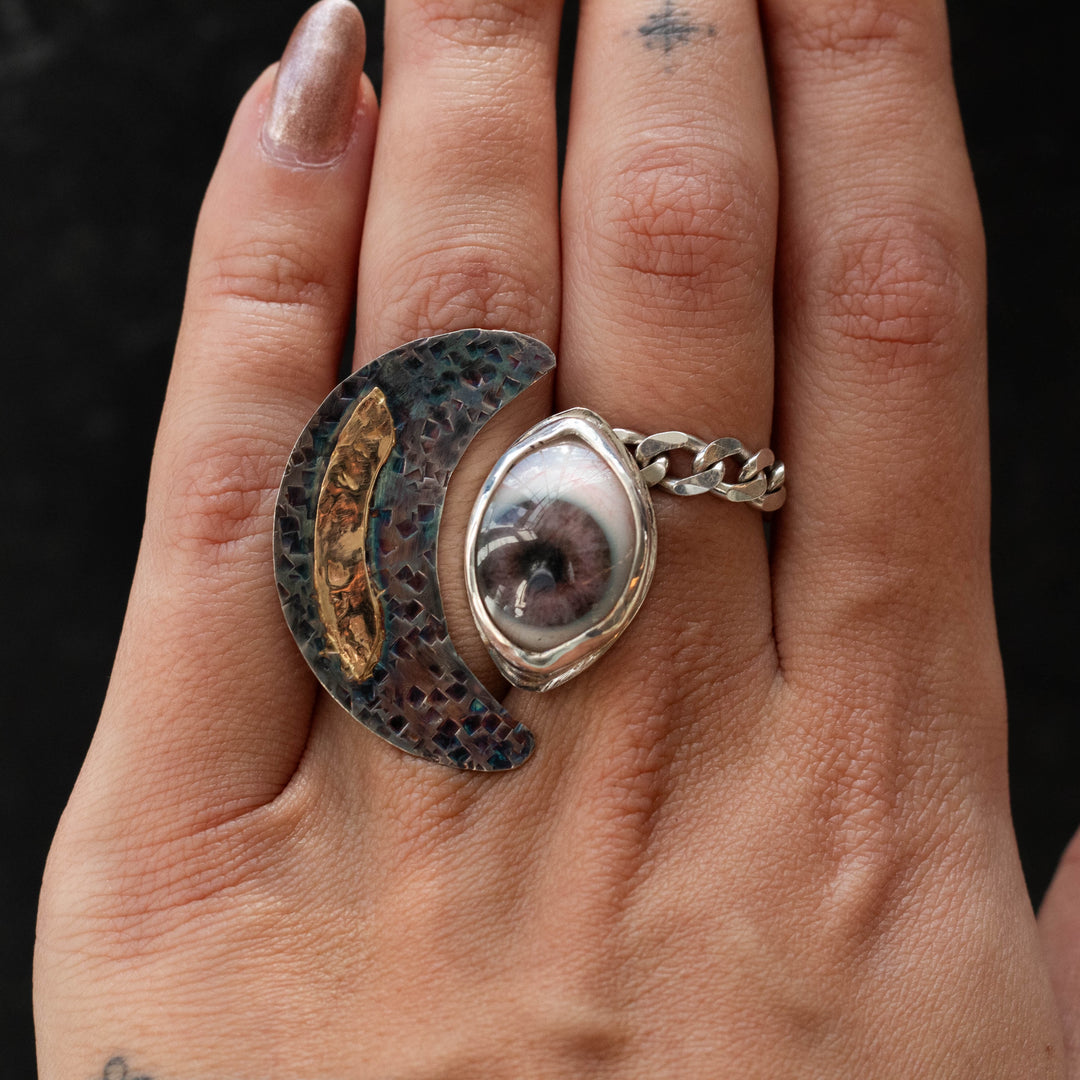 Eyeba X AA Purple Eye Ring
