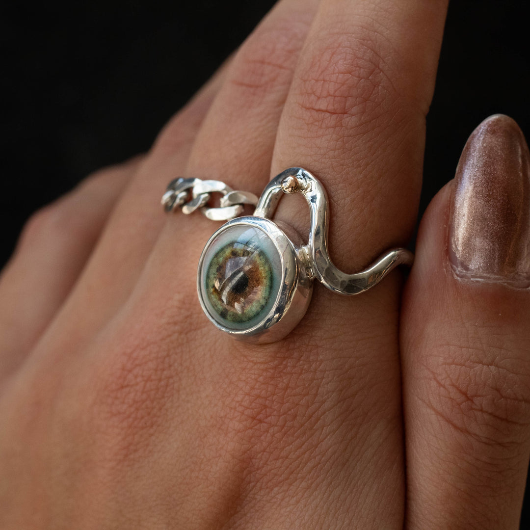 Eyeba X AA Hazel Eye Ring