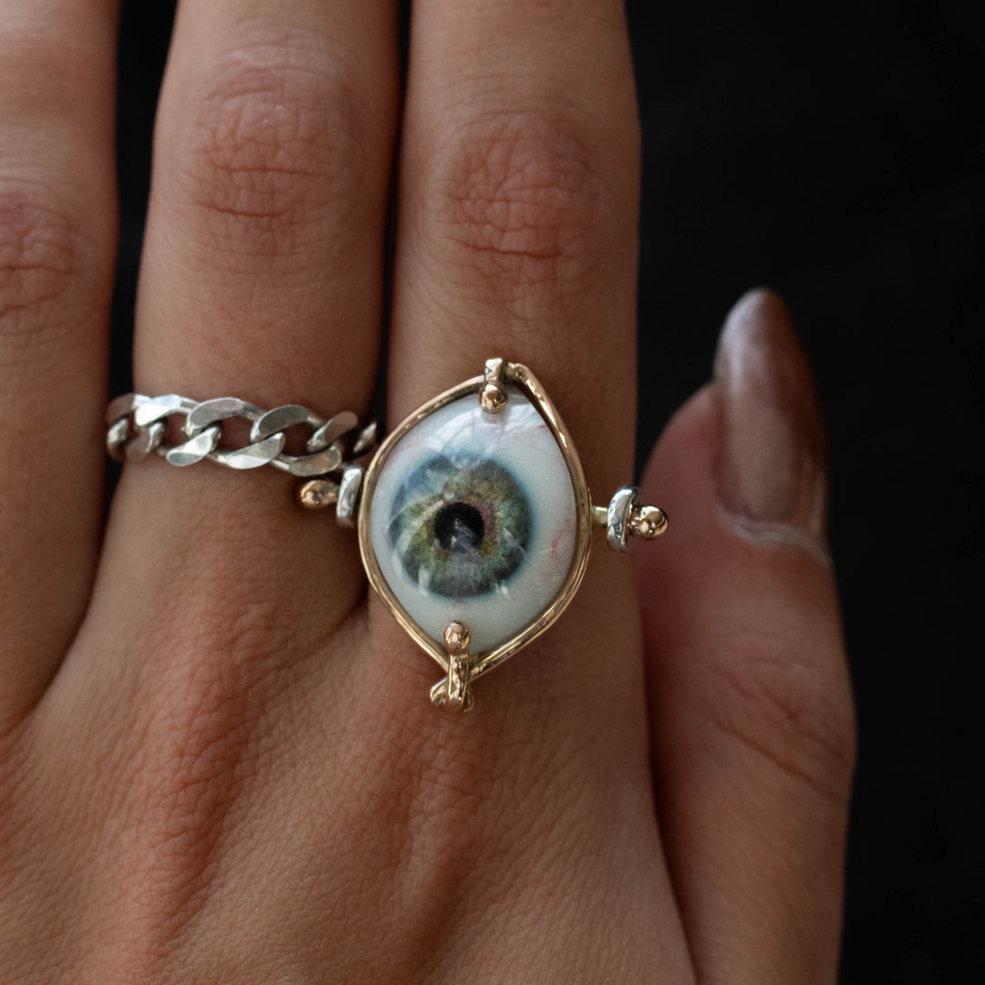 Eyeba X AA Green Ring and Pendant