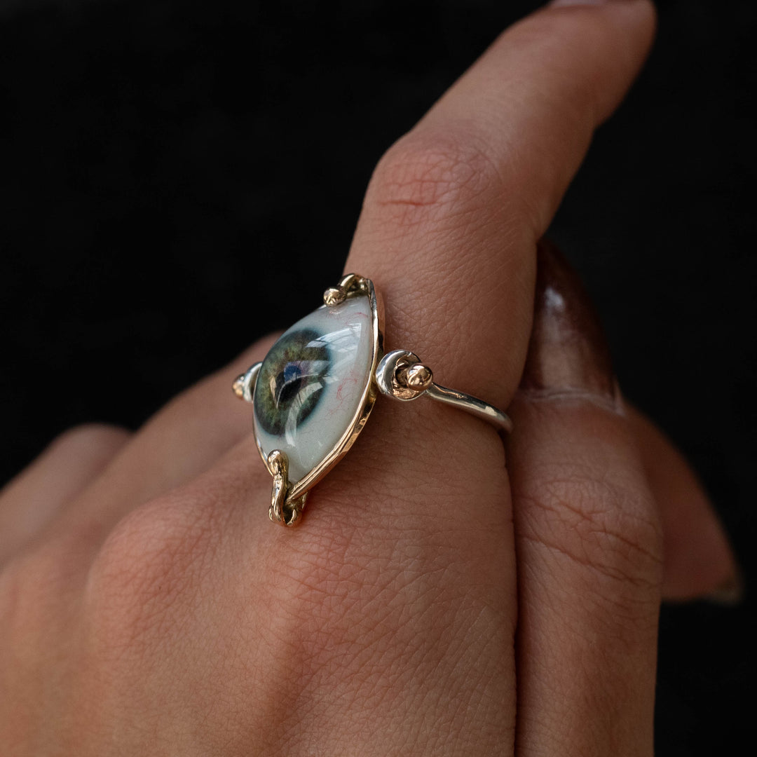 Eyeba X AA Green Ring and Pendant