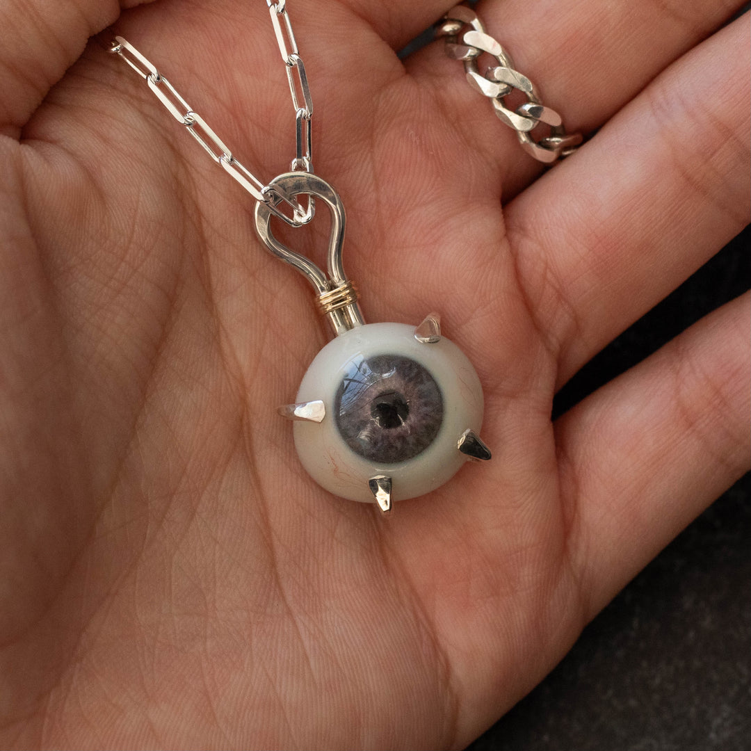 Eyeba X AA Purple Eye Pendant