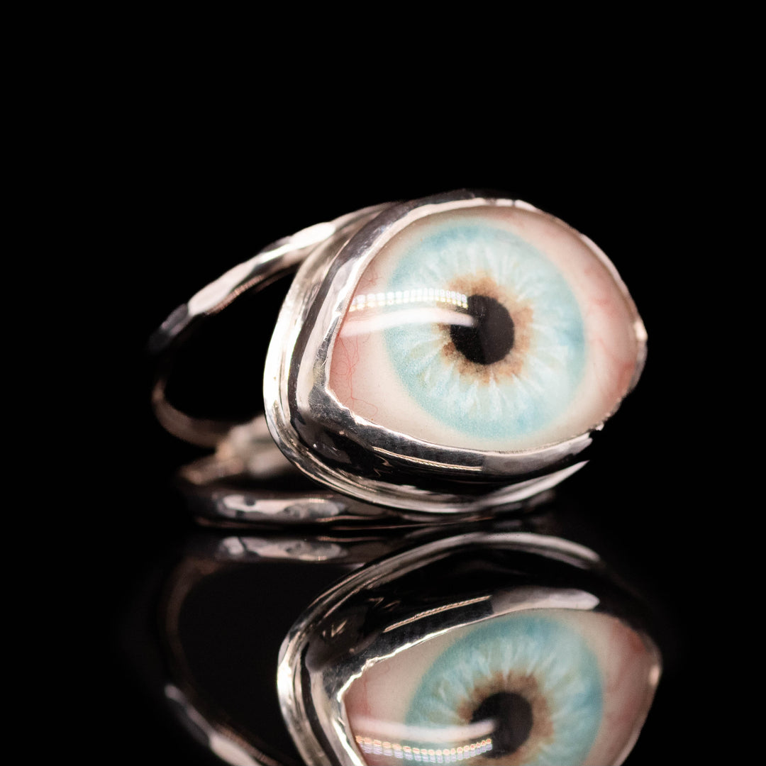 Eyeba X AA Blue Eye Ring