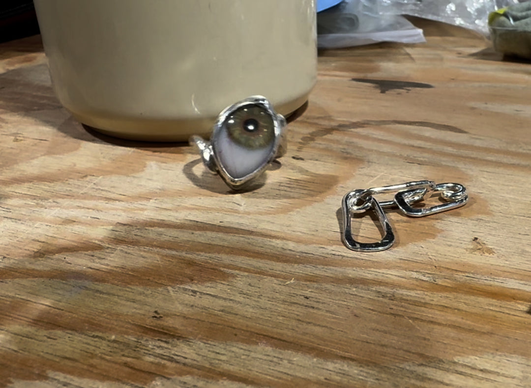 Eyeba X AA Hazel Eye Ring