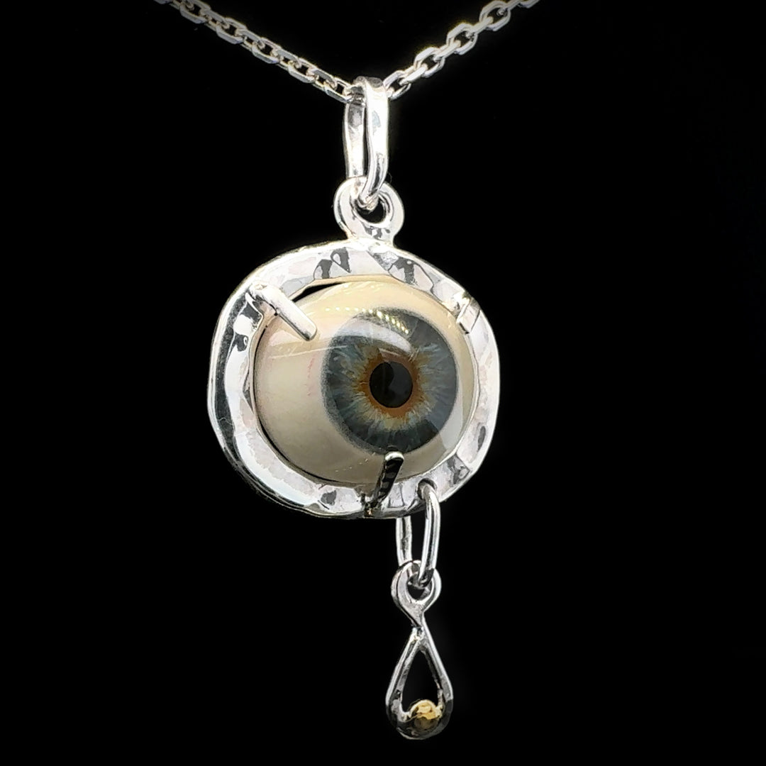 Eyeba x AA Eye Pendant with Gold Tear