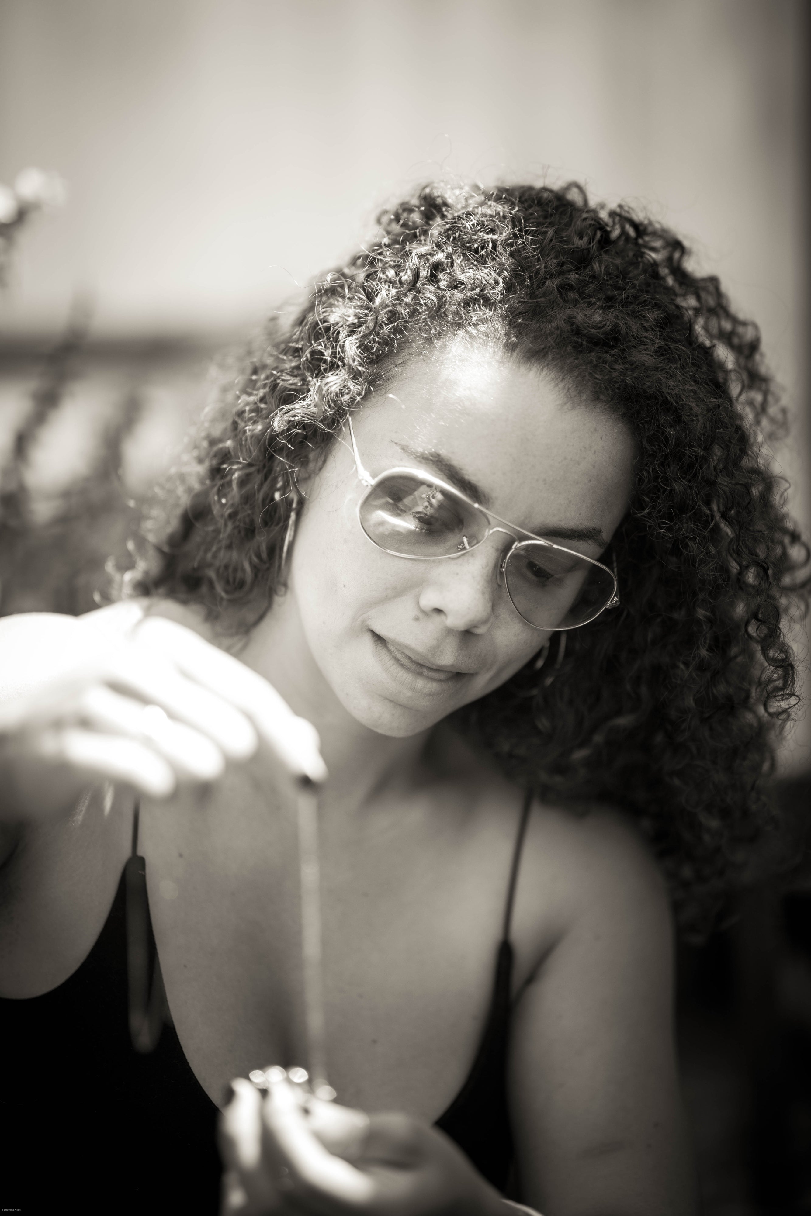Anais Alicea at work making jewelry