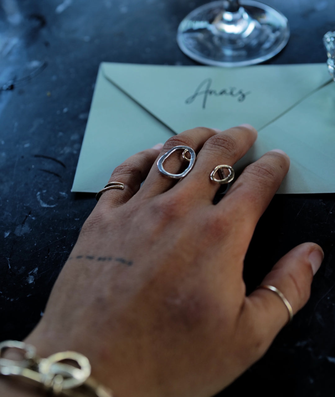 Remy| Mixed Metal Sculptural Ring