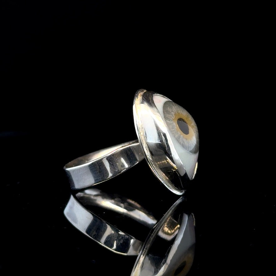 Grey Eye Ring