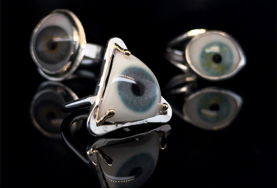 Prosthetic Eye Jewelry Collections by Eyeba x Anaïs & Alaïa
