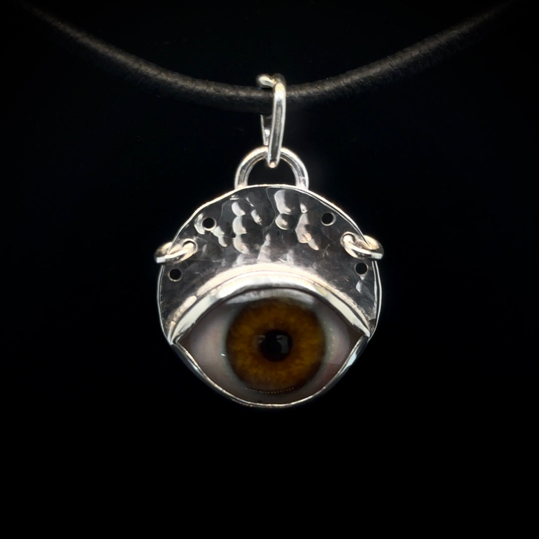 Eyeba X AA Brown-Lavender Eye Pendant