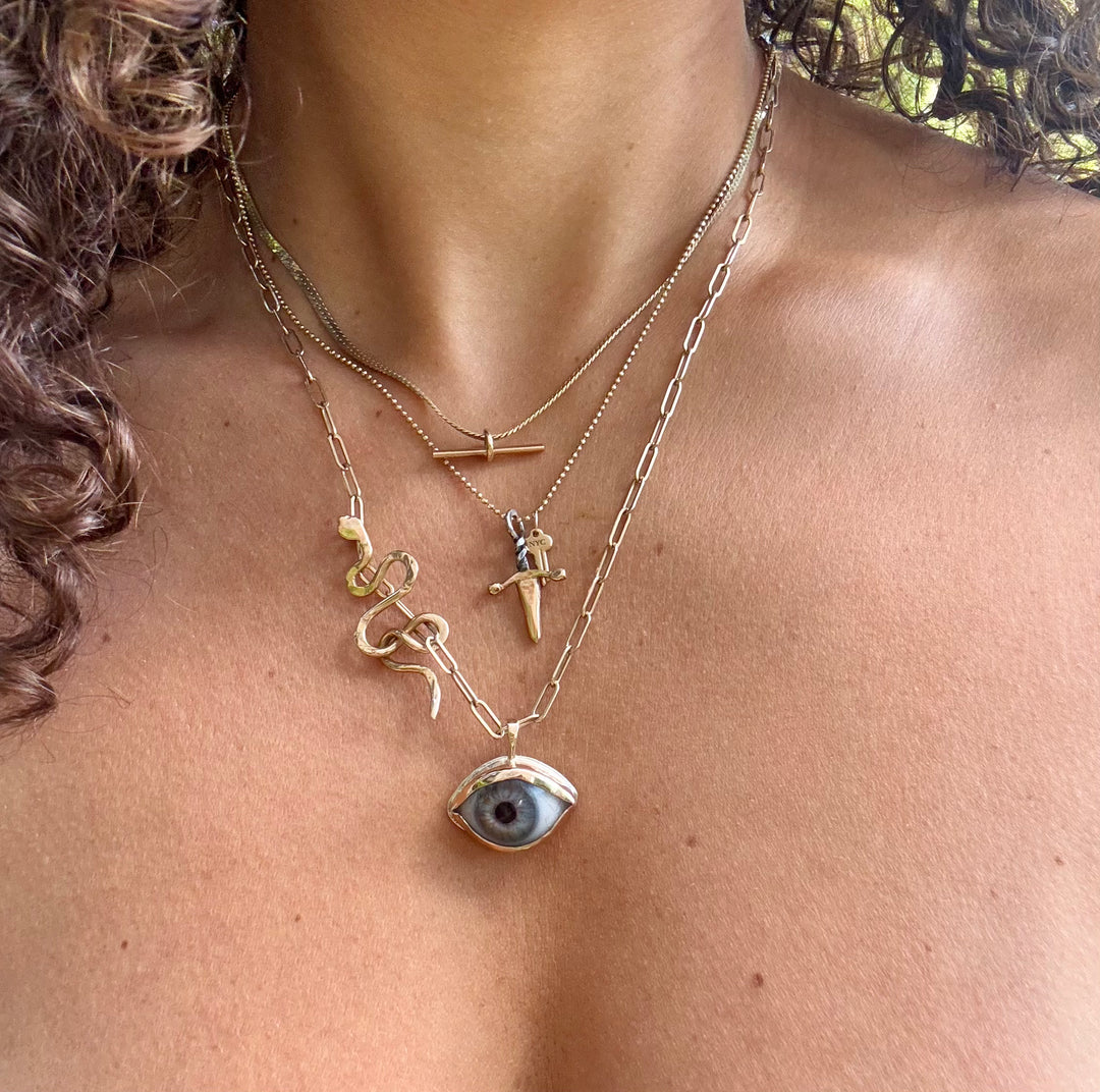 Eyeba x AA Grey Eye Pendant