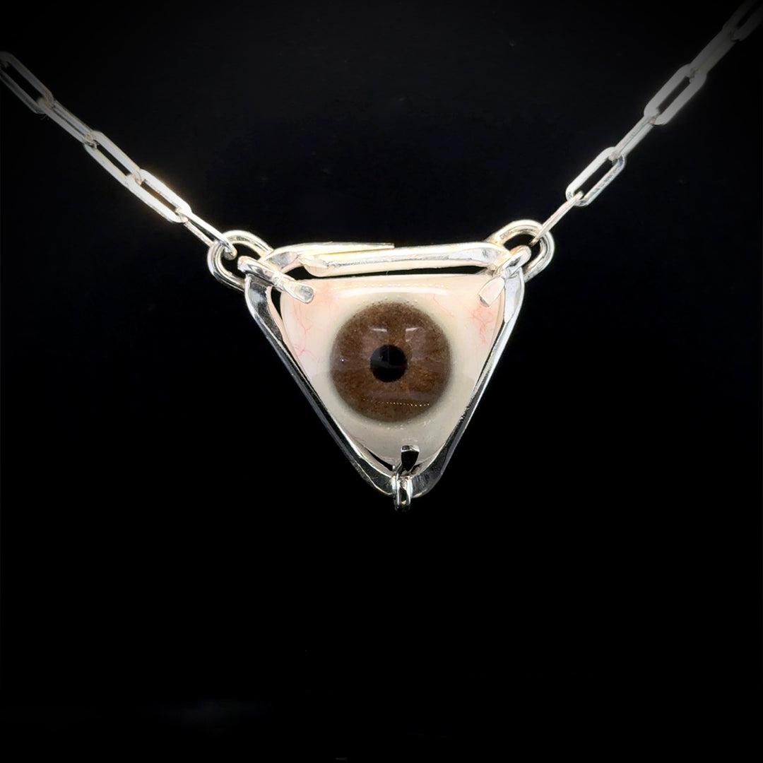 Eyeba X AA Triangle Necklace